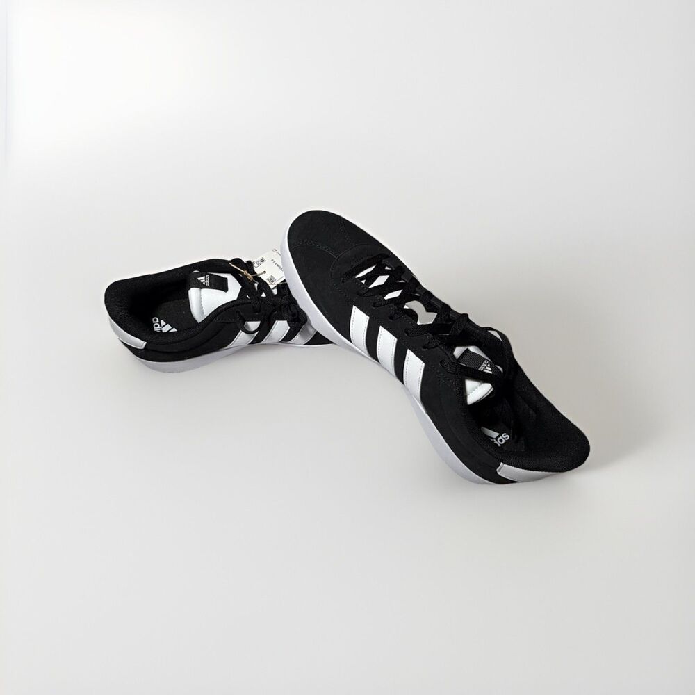 Brand New Adidas VL Court 3.0 Skate Shoes Men’s Size 13 Black White ID6278 W Box - Picture 3 of 9